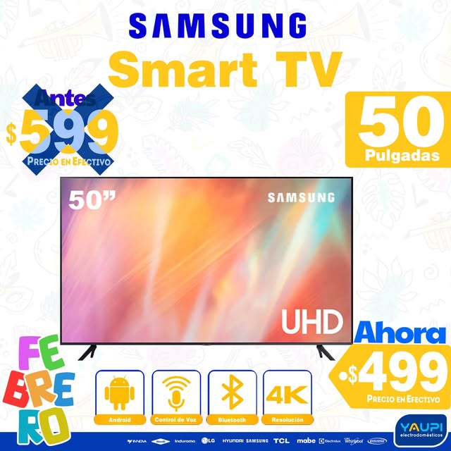 Smart TV Samsung 50 pulgadas. Publicación de Yaupi del 16 de febrero de 2024