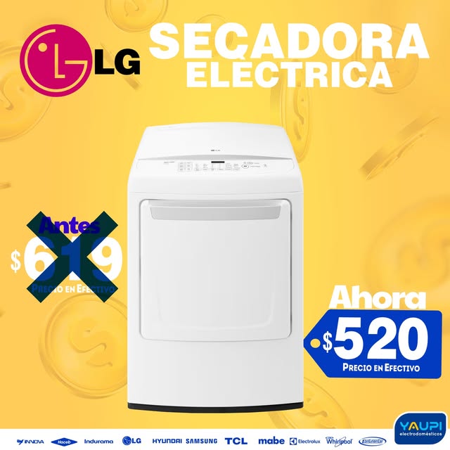 Secadora eléctrica LG. Publicación de Yaupi del 3 de abril de 2024